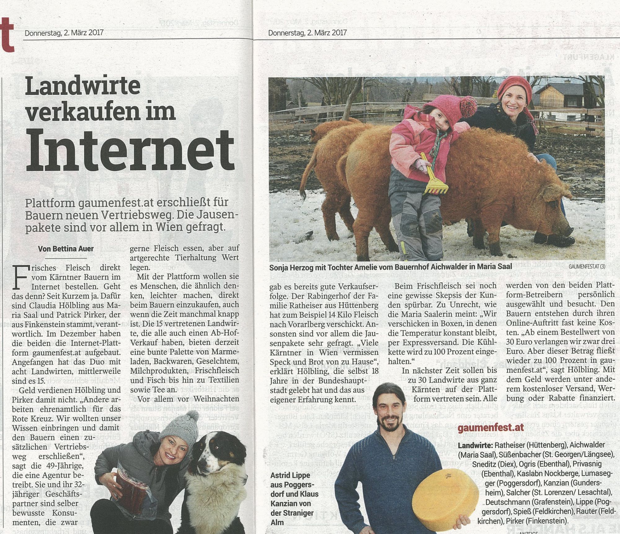 Artikel Kleine Zeitung