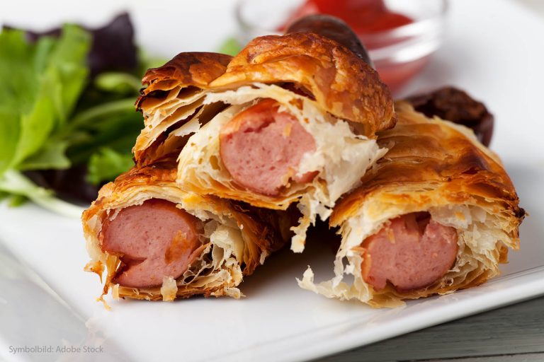 Frankfurter Würstchen in Blätterteig