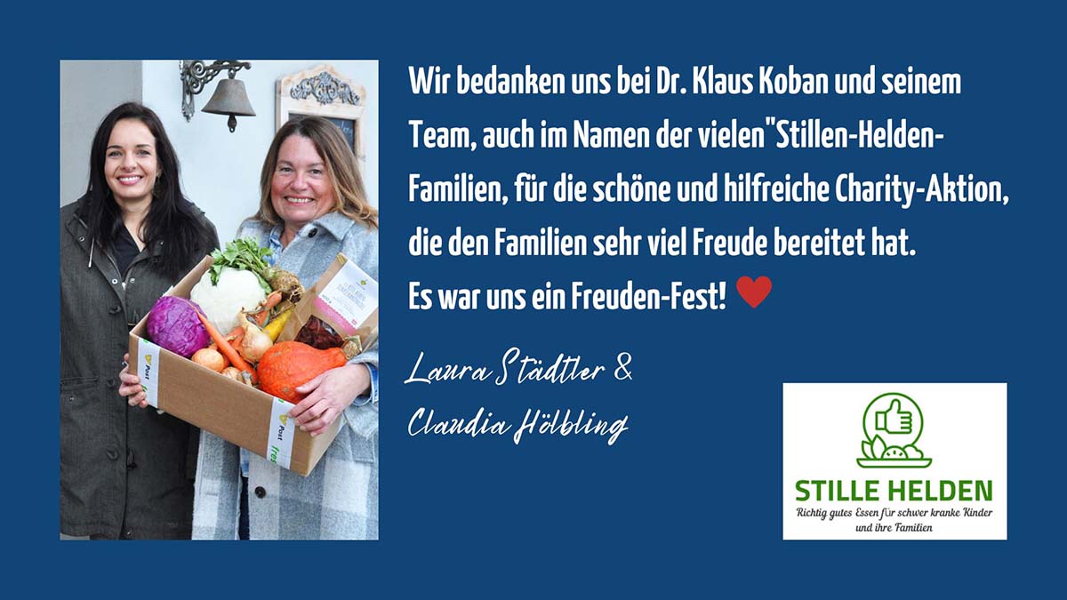 Laura Städtler und Claudia Hölbling sagen Danke