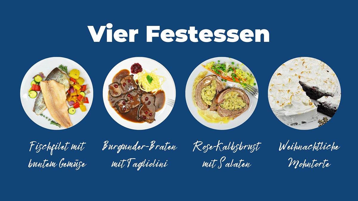 Vier Festessen