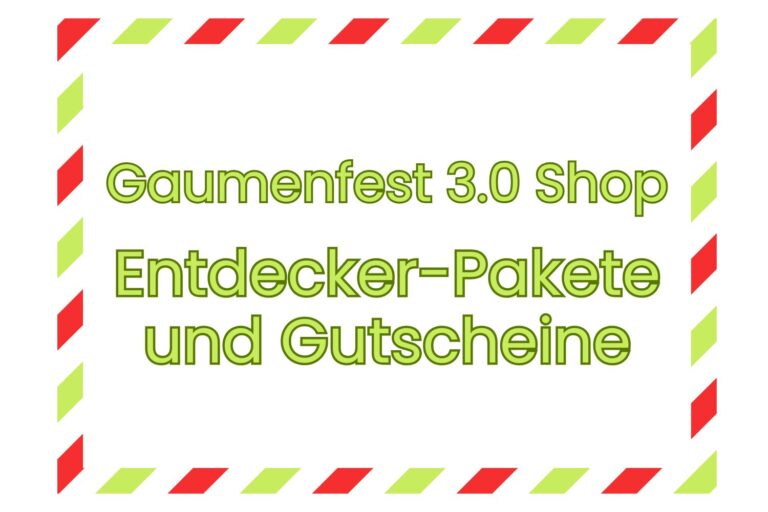 Gaumenfest 3.0 Shop
