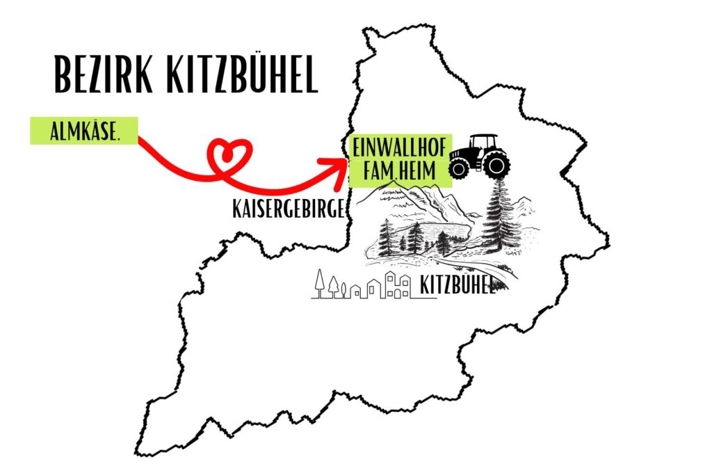 Ortskarte von Koasa Mandl Sepp Heim