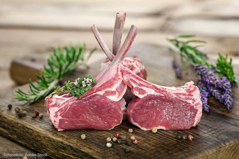 Lammkronen oder Lamm Racks