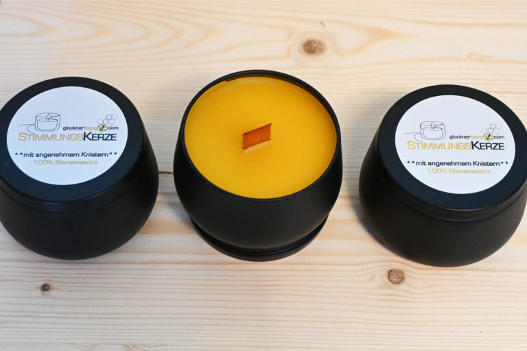 Stimmungskerze von der Gebirgsimkerei Glocknerbiene